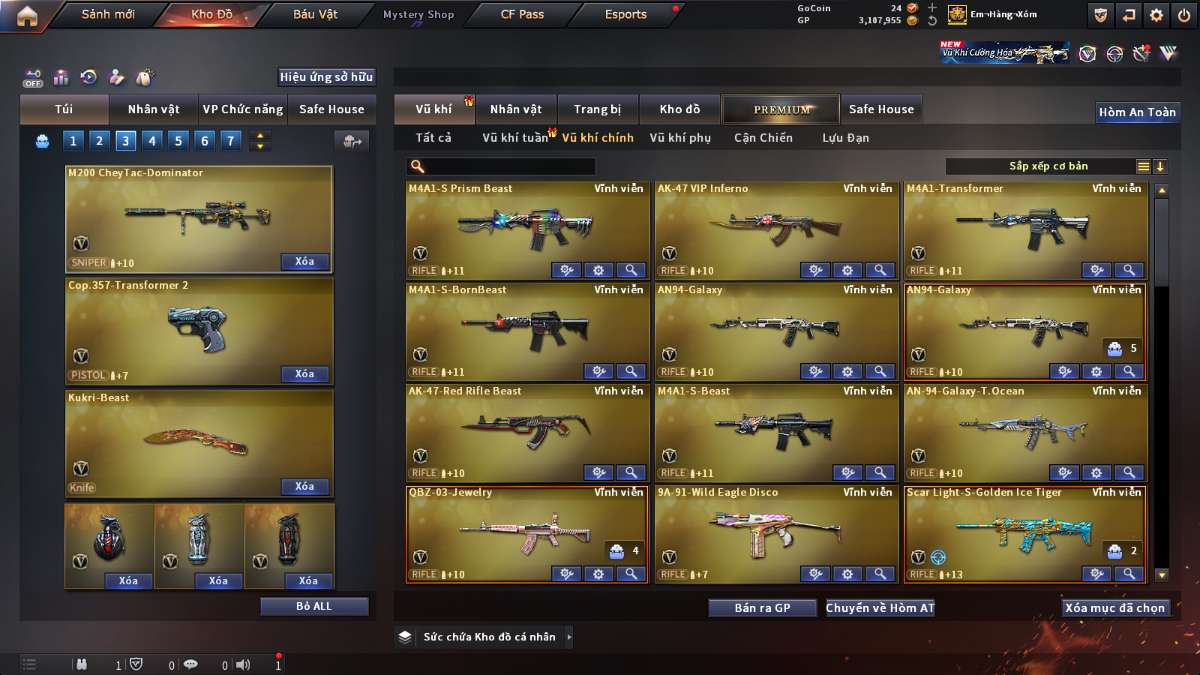 shop acc cf uy tin gia re
